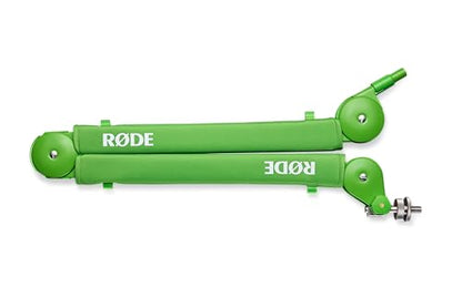 RØDE PSA1+ Professional Studio Arm with Spring Damping and Cable Management (Green) | Parallelogram Spring Design, Supports 94g-1.2kg, 37 Horiz and 34 Vert, Includes Clamp, Desk Insert and 3/8→5/8 Adapter - color: Green, style: PSA1+