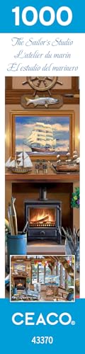 Ceaco - The Sailor's Studio - 1000 Piece Jigsaw Puzzle for Adults | Art by Victor McLindon, Made in USA, Recycled Board, Finished Size 26.6 x 19 in, Includes Poster, Frameable Art, Giftable