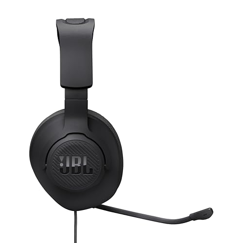 JBL Quantum 100M2 Wired Gaming Headset, Detachable Mic - Black | Memory Foam Ear Cushions And 3.5 Mm Jack Work With PC, PlayStation, Xbox, Nintendo Switch For Immersive PC Gaming Sessions - color: Black