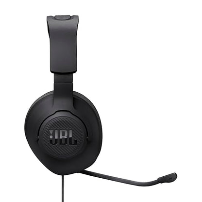 JBL Quantum 100M2 Wired Gaming Headset, Detachable Mic - Black | Memory Foam Ear Cushions And 3.5 Mm Jack Work With PC, PlayStation, Xbox, Nintendo Switch For Immersive PC Gaming Sessions - color: Black