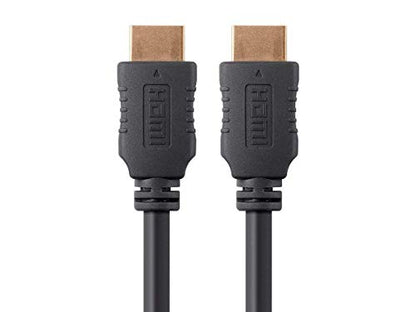 Monoprice 4K High Speed HDMI Cable - HDMI 2.0, 4K@60Hz, HDR, HDR10, Dolby Vision, 18Gbps, YUV 4:4:4, 28AWG, With Ferrite Cores, 1.5 Feet, Black