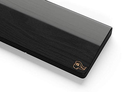 Glorious Wooden Wrist Rest - Compact - Onyx/Black - Mechanical Keyboards Wood Ergonomic Palm Rest| 12x4 inches/19mm Thick (GV-75-DARK) - size: Compact