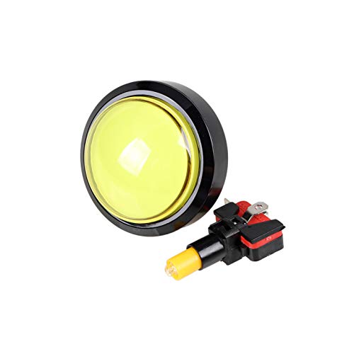 EG STARTS 5X New 60mm Dome Shaped LED Illuminated Push Buttons for Arcade Coin Buttons Machine Operated Games DC 12V