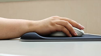 C45E RGB Mousepad with Wrist Rest – Anti-Slip Rubber Base, Soft Foam Support & Customizable RGB Lighting Effects for Comfort and Precision, Suitable for Gaming or Working