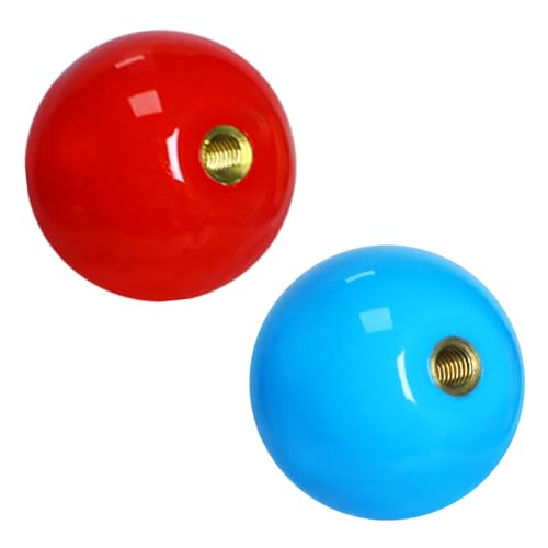 Gallipower 2Pcs Joystick Head,Arcade Joystick Ball Top Handle Rocker Round Head,Arcade Kit DIY Replacement Parts(Blue,Red) - color: style 5