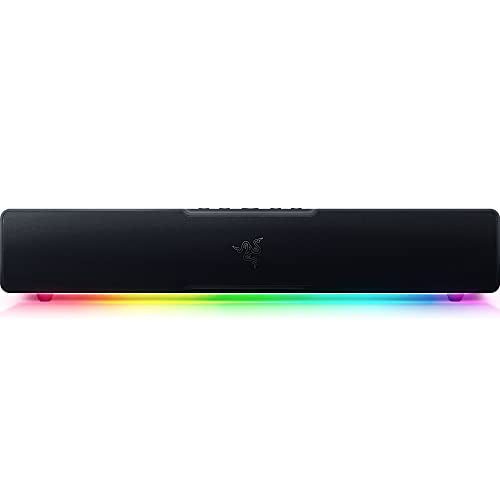 Razer Leviathan V2 X PC Soundbar with Full-Range Drivers - Compact Design - Chroma RGB - USB Type C Power and Audio Delivery - Bluetooth 5.0 - for PC, Laptop, Smartphones, Tablets & Nintendo Switch - color: Black, size: V2 X