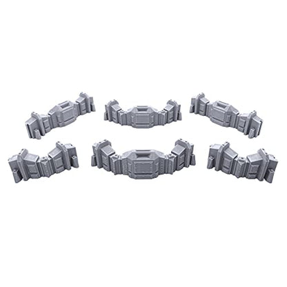 EnderToys Connecting Barricade Wall Set, Terrain Scenery for Tabletop 28mm Miniatures Wargame, 3D Printed and Paintable