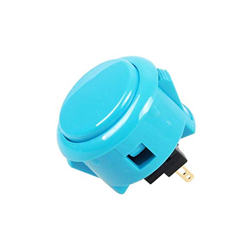 Sanwa 6 pcs OBSF-30 Original Push Button 30mm (Each Color of 1 Pcs) - for Arcade Jamma Video Game & Arcade Joystick Games Console (Color) S@NWA