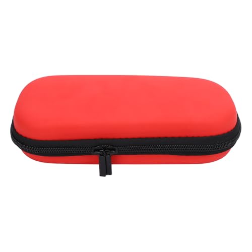 Eminchu 3000 Case, Water PU Hard EVA Carrying Case, Zippered Mesh Pocket with Durable Construction, Ideal for Game Cartridges & Accessories (Red) - color: Red
