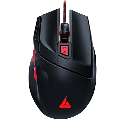 GTRACING Gaming Mouse Wired 7200 Dpi 6 Key Programmable Gamer Ergonomic USB Computer Mice Led Breathing Light Gamer Desktop Laptop Pc Gaming Mouse with Macro Recording for Windows,Mac,Pc Mice Gt790