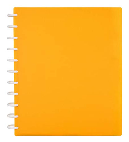 Talia Discbound Notebooks, Planner, Customizable, (BBQ Mustard, Letter (8.5in x 11in)) - color: Bbq Mustard, size: Letter (8.5in x 11in)