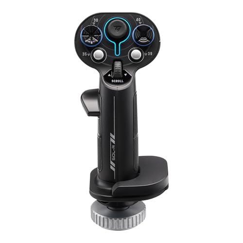 Thrustmaster Sol-R3 AVA Add-On Space Combat Flight Stick Grip - PC | 21 action buttons, 2 triggers, 2 hat switches, ministick, thumbwheel, 16-bit Hall-Effect, 2 STAR cams, ambidextrous grip - style: Sol-R3 Grip Add-On