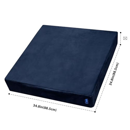 Yellow Mountain Imports Table Cover for Poker, Cards, Mahjong, Board Games, and Tile Games, Professional Grade - color: Blue