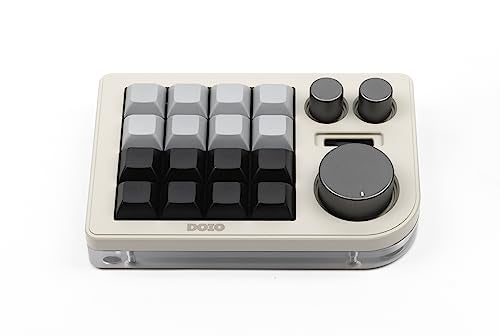 KEEBMONKEY Megalodon Triple Knob Macro Pad Programmable Designer Mini Keyboard 16 Keys (Soy) - color: Soy