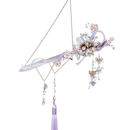 MU 3D Redbud Hairpin in SwordAdult Jigsaw Metal Puzzle Kits Model Building DIY Birthday Gift - color: Redbud