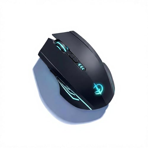 holy sword M800 Dual - Mode Gaming Mouse | Wired Charging / 2.4G Wireless/Bluetooth | 3200 DPI | RGB Lighting (Black) - color: Black