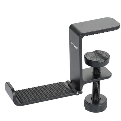 aceyoon Foldable Headphone Stand for Desk, Aluminum Headset Stand Clamp Hook Under Desk Space Save Mount, Headset Holder for Gaming Headphone (Single Foldable Stand) - color: Single Foldable Stand