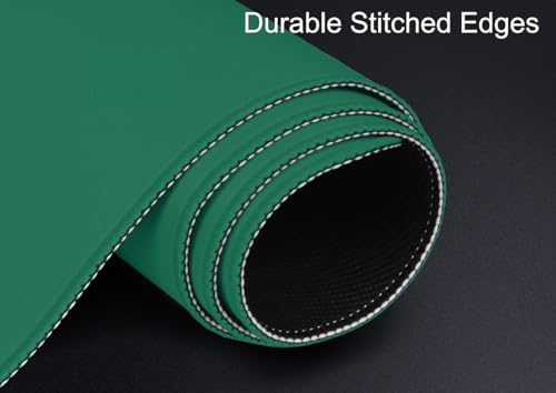Large Gaming Mouse Pad, XXL Extended Computer Keyboard Mouse Mat with Stitched Edges, 31.5" x 15.7" Non-Slip Waterproof Rubber Base Office Big Long Mousepad for Work, Game, Office, Home, Green - color: Green