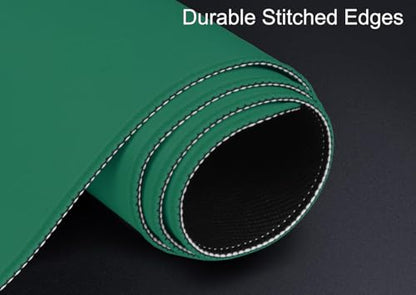 Large Gaming Mouse Pad, XXL Extended Computer Keyboard Mouse Mat with Stitched Edges, 31.5" x 15.7" Non-Slip Waterproof Rubber Base Office Big Long Mousepad for Work, Game, Office, Home, Green - color: Green