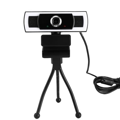 Webcam with Microphone, 1080P auto Zoom, Software Control & Privacy Cover, USB HD Computer Web Camera, Plug and Play, for Zoom/Skype/Teams, Conferencing and Video Calling - color: black-1pack