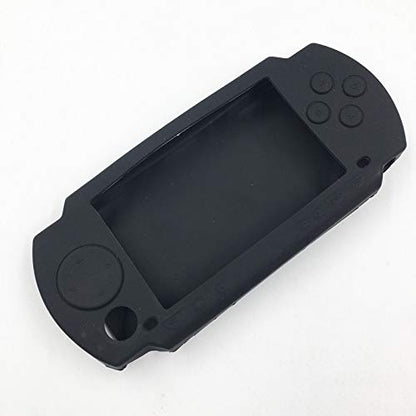 Protective Soft Rubber Silicone Skin Case Cover for PSP 1000 1001 (Black) - color: Black