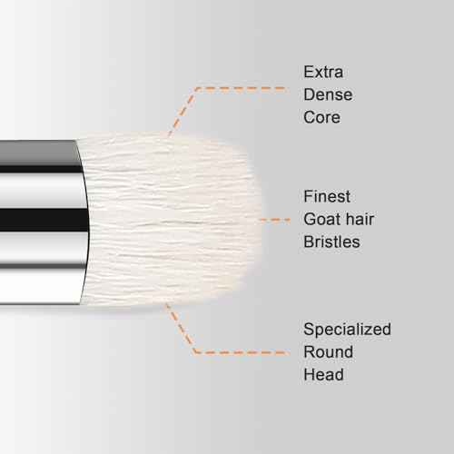Dry Brush Miniature Painting Drybrush Set, 5 Sizes (#1, #2, #3, #4, #5) Animal Hair Brushes for Advanced & Professional Art, Black - color: Black