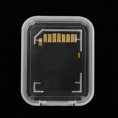 Transparent Standard SD SDHC Memory Card Case Holder Box Storage Boxes (Pack of 10)