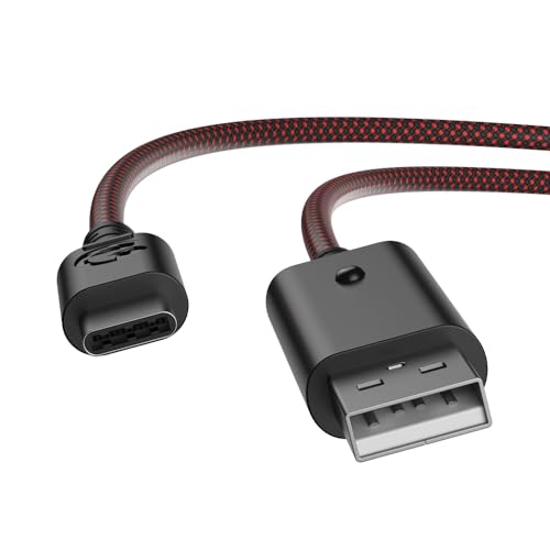 GameSir USB-C Cable for G7 SE, G7, T4 Kaleid (Black & Red) - color: Black & Red