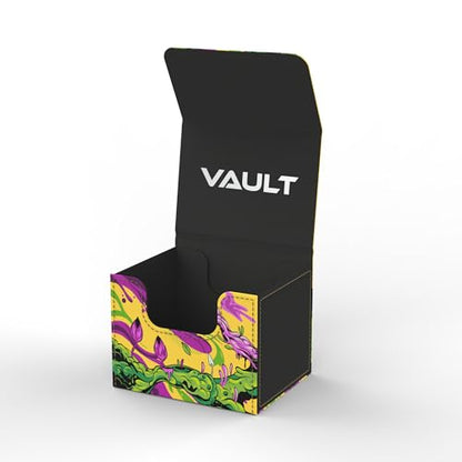 (Melting Black Lotus) 100% Hand-Drawn TCG/MTG 100+ Card Vault Deck Box - style: Melting Black Lotus