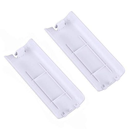 Trenro Wii Remote Controller Battery Cover, 2 Pack Back Cover Replacement for Nintendo Wii U Remote – White - color: White