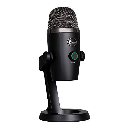 Logitech for Creators Blue Yeti Nano USB Microphone for Gaming, Streaming, Podcasting, Twitch, YouTube, Discord, Recording for PC and Mac, Plug & Play -Blackout - color: Blackout