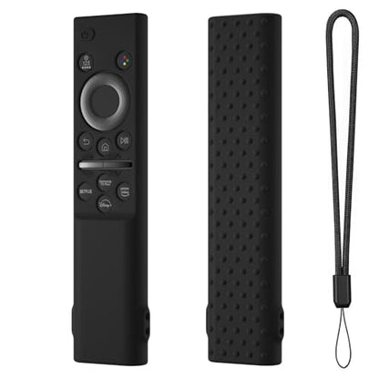 Hi Color Remote Cover for Samsung BN59-01388 BN59-01393 Silicone Remote Case Protective Sleeve (Black) - color: black