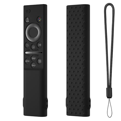 Hi Color Remote Cover for Samsung BN59-01388 BN59-01393 Silicone Remote Case Protective Sleeve (Black) - color: black