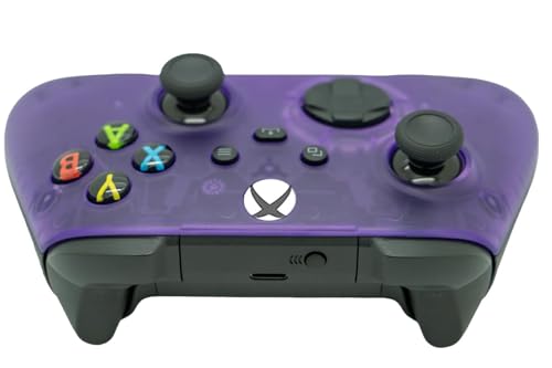 ProControllers LLC Wireless Custom Controller Compatible with PC, Windows 10+, Series X/S & One (Series X/S Clear Purple) - color: Series X/S Clear Purple