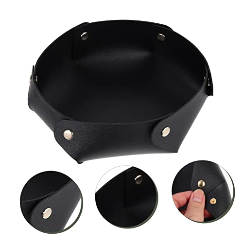 VICASKY Portable PU Dice Tray Large Folding Dice Storage Box Thickened Structure Tabletop Storage Tray for RPG and Board Games