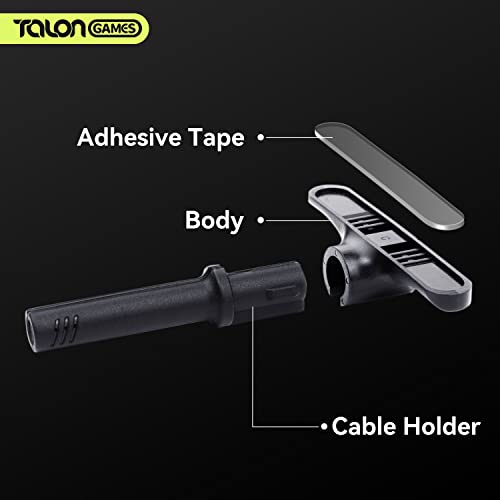 TALONGAMES Mini Bungee PC Gaming Mouse Cable Cord Management System,Super Compact Size,Get More Space,Micro Mouse Bungee Cable Holder Fixer for Esports/Office/Home (3 Bungees Pack)