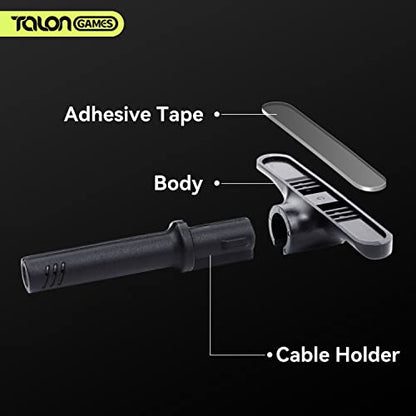 TALONGAMES Mini Bungee PC Gaming Mouse Cable Cord Management System,Super Compact Size,Get More Space,Micro Mouse Bungee Cable Holder Fixer for Esports/Office/Home (3 Bungees Pack)
