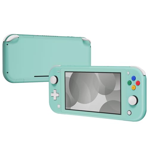 eXtremeRate Misty Green DIY Replacement Shell for Nintendo Switch Lite, NSL Handheld Controller Housing w/Screen Protector, Custom Case Cover for Nintendo Switch Lite - color: Misty Green