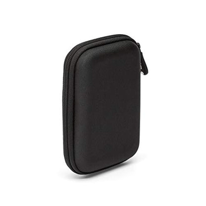 Amazon Basics Portable External Hard Drive Carrying Case with Mesh Storage, Protection, Secure Strap, Black - style: External Hard Drive Case