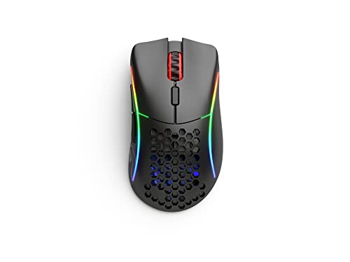 GLORIOUS Model D Wireless Gaming Mouse - 69g Superlight, Lag Free 2.4Ghz Wireless, Up to 71 Hour Battery, RGB, BAMF Sensor, Ergonomic, 6 Buttons - Matte Black - color: Black, style: Model D (Ergonomic)