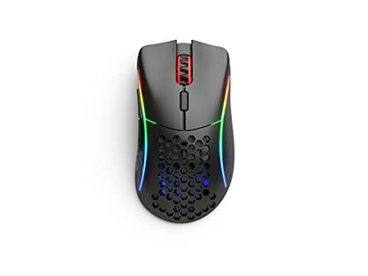 GLORIOUS Model D Wireless Gaming Mouse - 69g Superlight, Lag Free 2.4Ghz Wireless, Up to 71 Hour Battery, RGB, BAMF Sensor, Ergonomic, 6 Buttons - Matte Black - color: Black, style: Model D (Ergonomic)