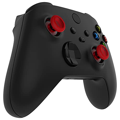 eXtremeRate Replacement Thumbsticks for Xbox Series X/S Controller, Joysticks Repair Kit Accessories, Custom Analog Stick Buttons for Xbox One S/X/Elite Controller - Clear Red - color: Clear Red