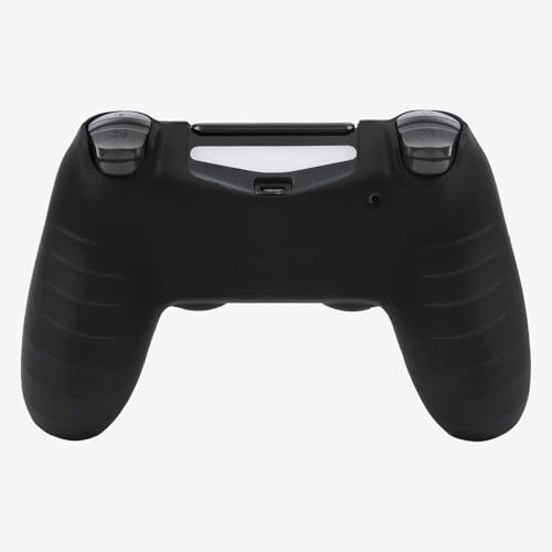 RALAN Tiger HeadDesign Controller Skin Cover with 2 Thumb Grips Compatible with PS4/Playstation 4 Slim/Pro Controller - color: Tiger Head Black Red