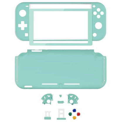 eXtremeRate Misty Green DIY Replacement Shell for Nintendo Switch Lite, NSL Handheld Controller Housing w/Screen Protector, Custom Case Cover for Nintendo Switch Lite - color: Misty Green