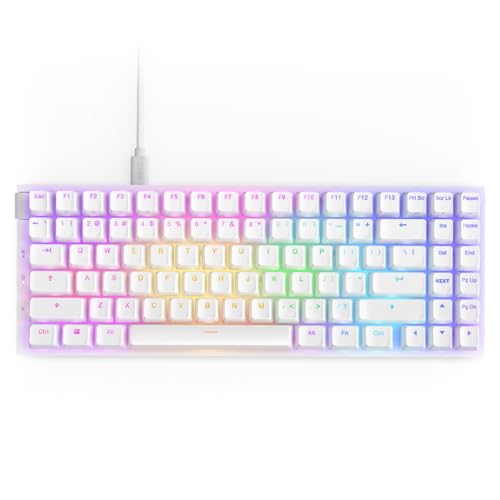 NZXT Function 2 MiniTKL Wired Tenkeyless Optical Gaming Keyboard - 8K Polling Rate - Linear Optical Switches - Adjustable Actuation - Double-Shot PBT Keycaps - RGB - Hot-Swappable - White - color: White, size: Mini Tenkeyless, style: Function 2