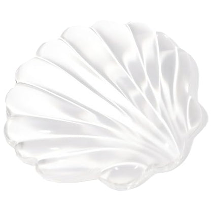 Gel Wrist Rest for Keyboard and Mouse Transparent Shell Keyboard Wrist Rest Ergonomic Cute White Clear Cool Seashell Mouse Wrist Pad Silicone Non-Slip Support for Computer Gaming Home Office - color: Seashell White