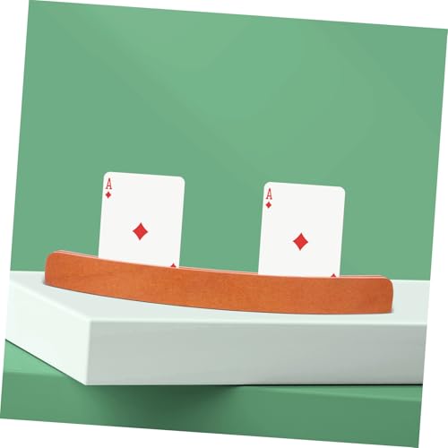 Levemolo Wooden Trading Card Rack Poker Card Holder Display Stand Desk Holder Storage Rack