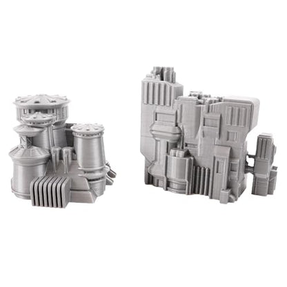 6mm Sci-Fi Cityscape Bundle 2 - Tabletop Terrain for Miniatures Games Such as Epic Battletech Adeptus Titanicus (Bundle 2) - size: Bundle 2 without Hexes