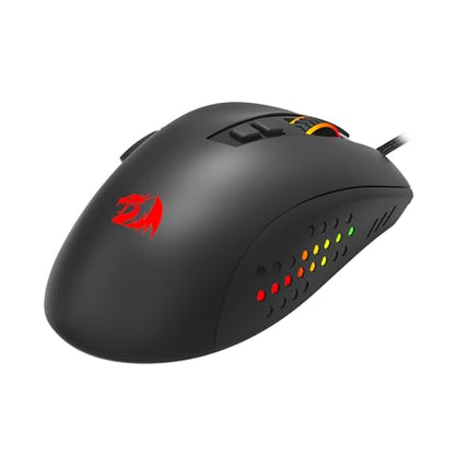 Redragon - Roadmaster M723 - Gaming Mouse - 12400 DPI Adjustable Wired Optical Gaming Mouse - 7 Programmable Buttons - 5 Backlit Modes - Max 12400DPI - 180CM High-Speed USB Braided Cable