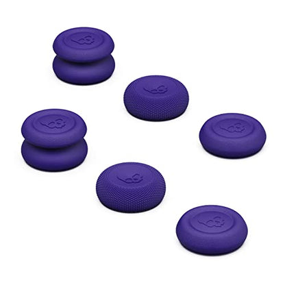 Skull & Co. Skin, CQC and FPS Thumb Grip Set Joystick Cap Analog Stick Cap for Nintendo Switch Pro Controller & PS4 / Slim/Pro Controller- Galactic Purple, 3Pairs(6pcs) - color: Galactic Purple, size: Concave-6pcs